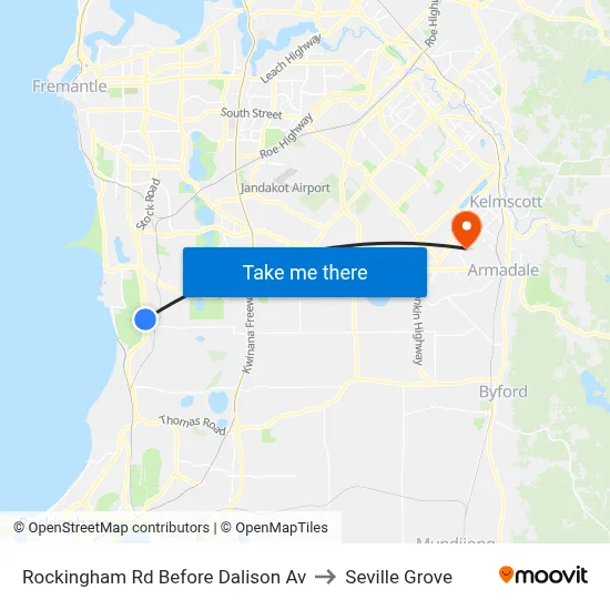 Rockingham Rd Before Dalison Av to Seville Grove map