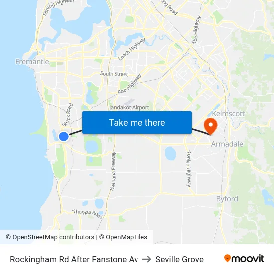 Rockingham Rd After Fanstone Av to Seville Grove map
