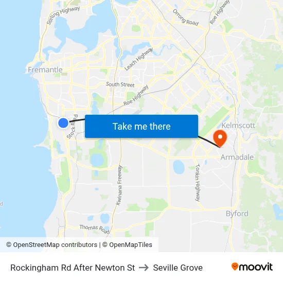 Rockingham Rd After Newton St to Seville Grove map