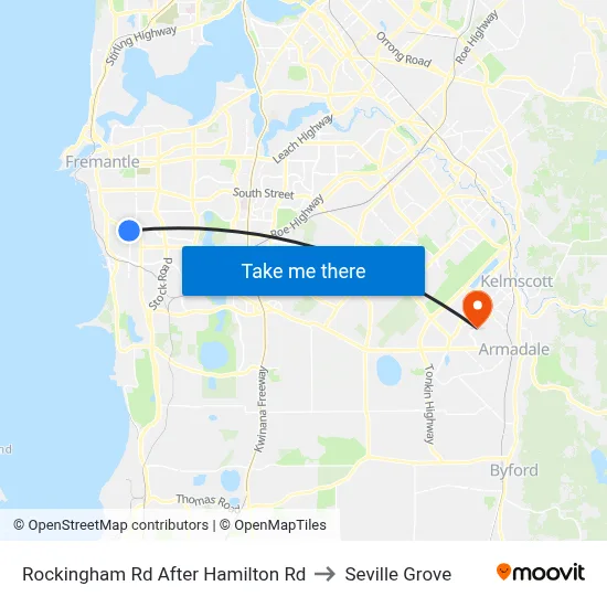 Rockingham Rd After Hamilton Rd to Seville Grove map