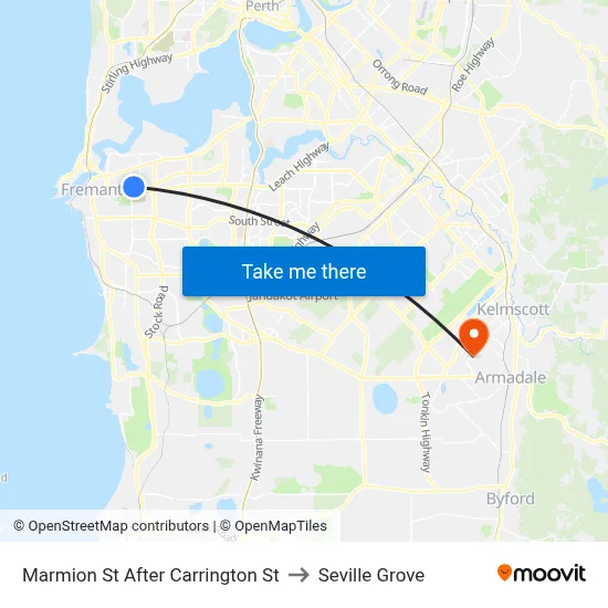 Marmion St After Carrington St to Seville Grove map