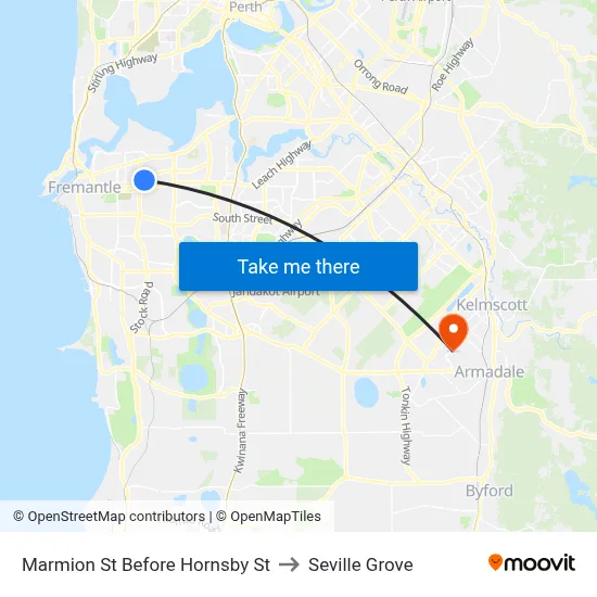 Marmion St Before Hornsby St to Seville Grove map