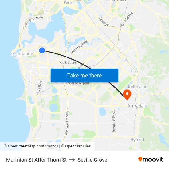 Marmion St After Thorn St to Seville Grove map