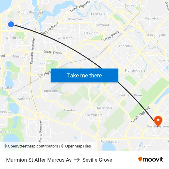 Marmion St After Marcus Av to Seville Grove map
