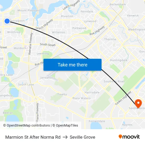 Marmion St After Norma Rd to Seville Grove map