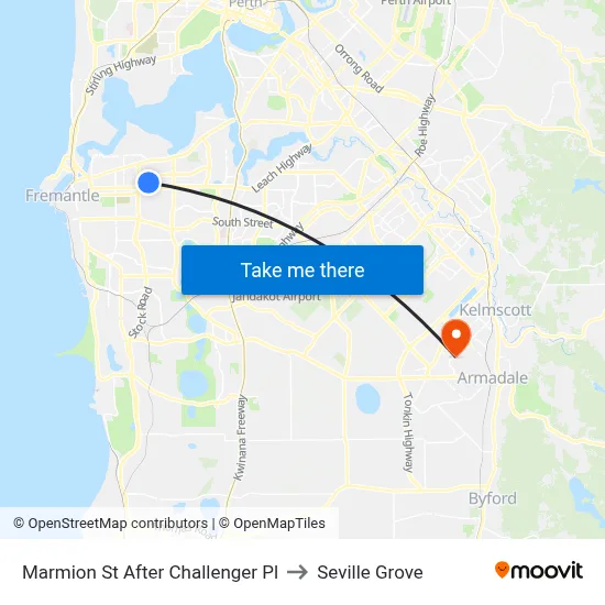 Marmion St After Challenger Pl to Seville Grove map