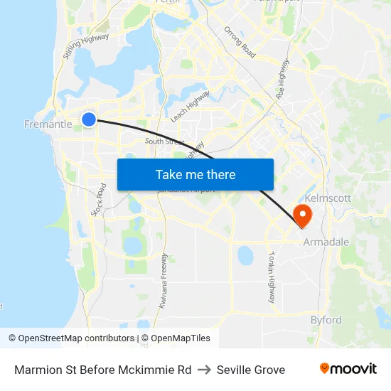 Marmion St Before Mckimmie Rd to Seville Grove map