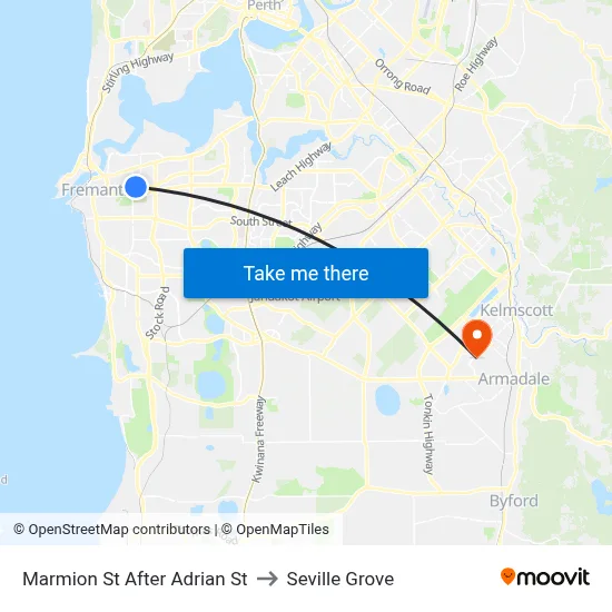 Marmion St After Adrian St to Seville Grove map