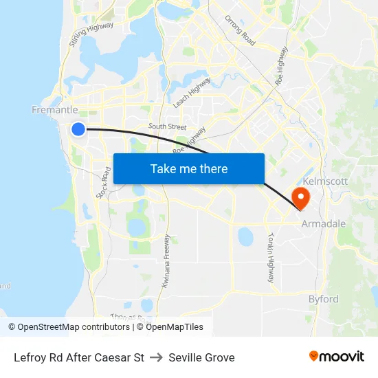 Lefroy Rd After Caesar St to Seville Grove map