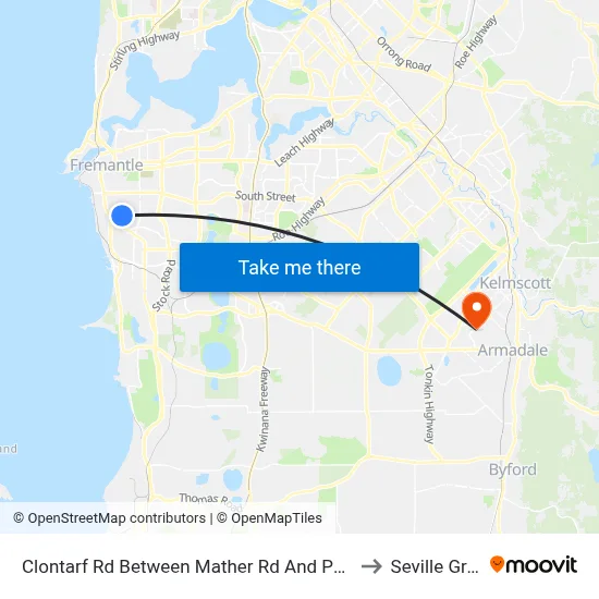 Clontarf Rd Between Mather Rd And Parnell Rd to Seville Grove map