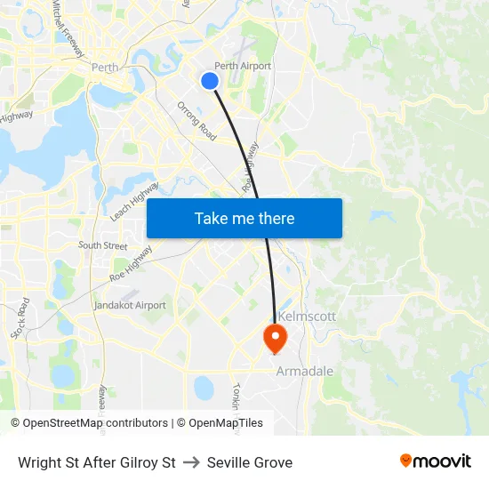 Wright St After Gilroy St to Seville Grove map