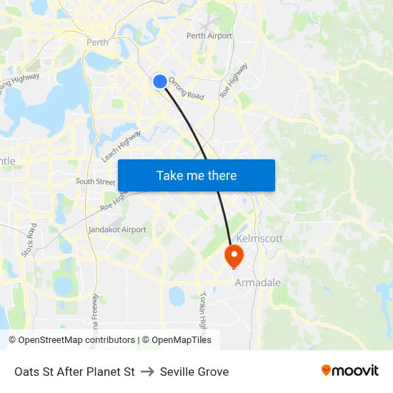 Oats St After Planet St to Seville Grove map