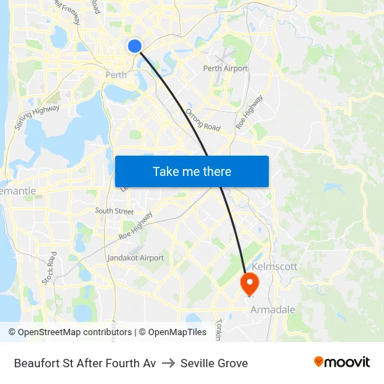 Beaufort St After Fourth Av to Seville Grove map