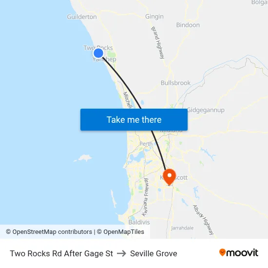 Two Rocks Rd After Gage St to Seville Grove map