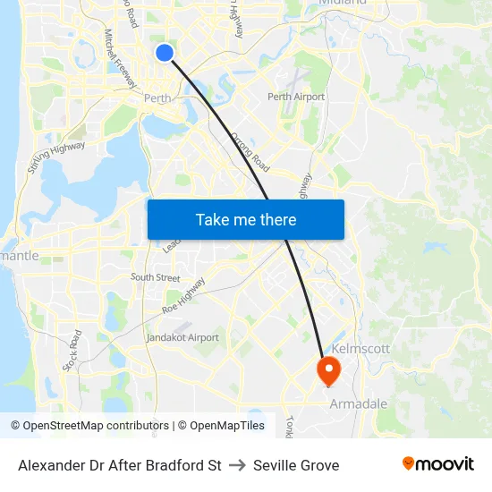 Alexander Dr After Bradford St to Seville Grove map