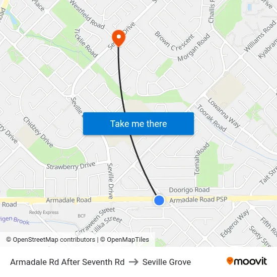 Armadale Rd After Seventh Rd to Seville Grove map