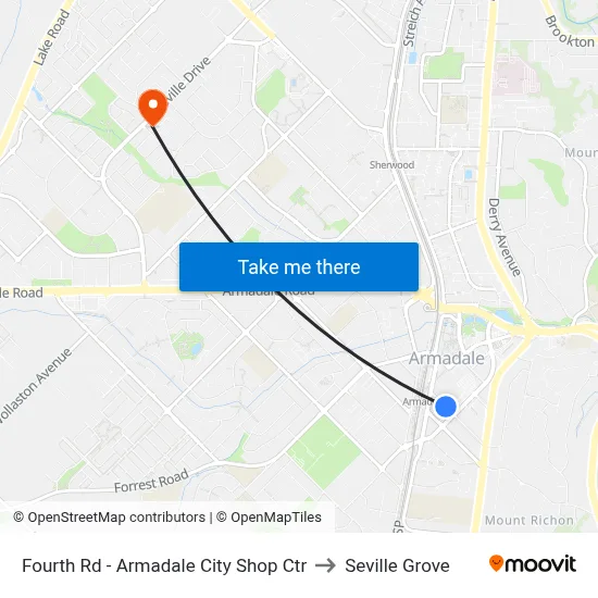 Fourth Rd - Armadale City Shop Ctr to Seville Grove map