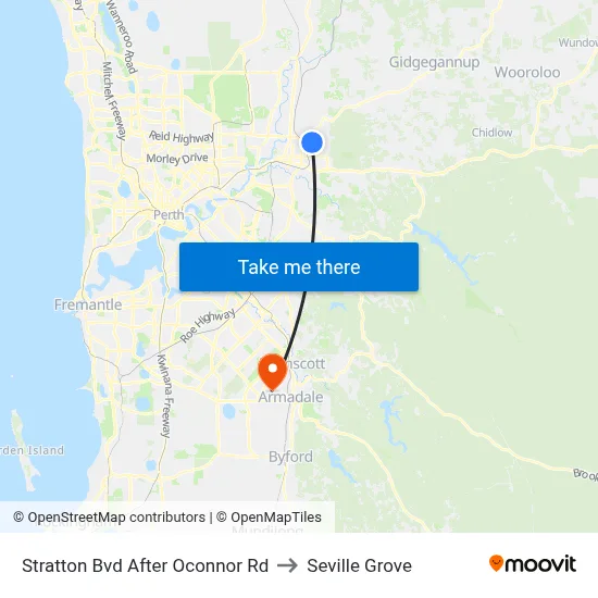 Stratton Bvd After Oconnor Rd to Seville Grove map