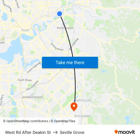 West Rd After Deakin St to Seville Grove map