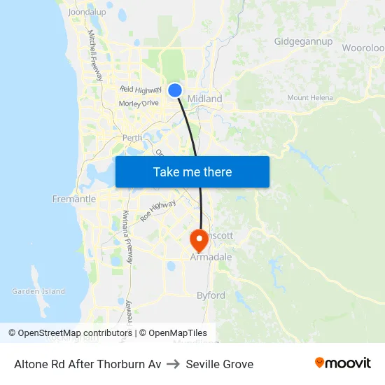 Altone Rd After Thorburn Av to Seville Grove map