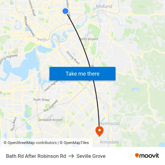 Bath Rd After Robinson Rd to Seville Grove map