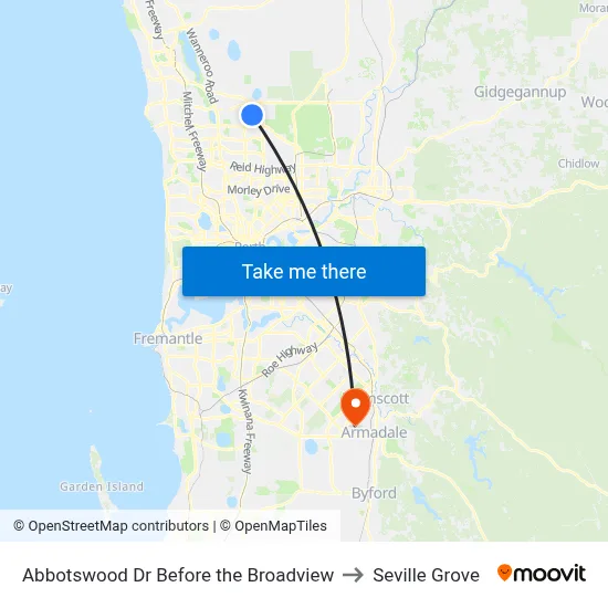 Abbotswood Dr Before the Broadview to Seville Grove map