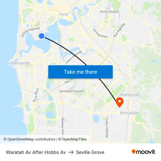 Waratah Av After Hobbs Av to Seville Grove map