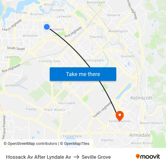 Hossack Av After Lyndale Av to Seville Grove map
