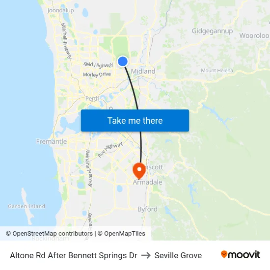 Altone Rd After Bennett Springs Dr to Seville Grove map