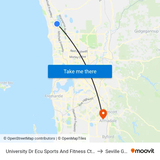 University Dr Ecu Sports And Fitness Ctr Cat Id 29 to Seville Grove map