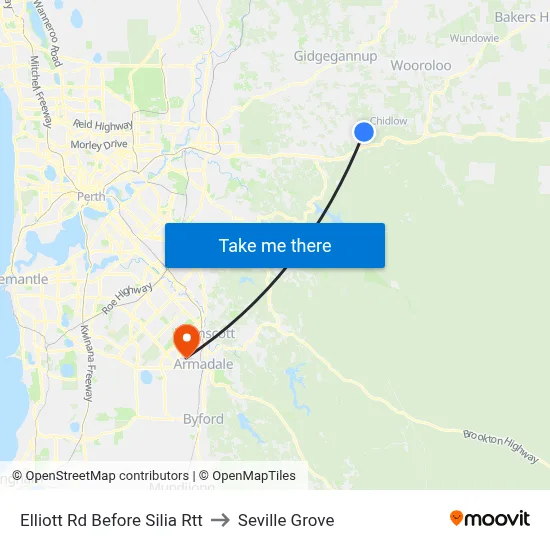 Elliott Rd Before Silia Rtt to Seville Grove map