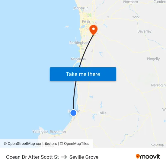 Ocean Dr After Scott St to Seville Grove map