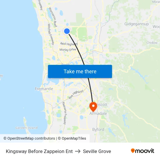 Kingsway  Before Zappeion Ent to Seville Grove map