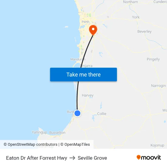 Eaton Dr After Forrest Hwy to Seville Grove map