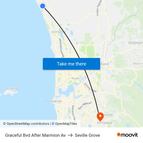Graceful Bvd After Marmion Av to Seville Grove map
