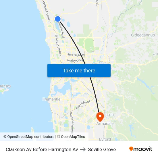 Clarkson Av Before  Harrington Av to Seville Grove map
