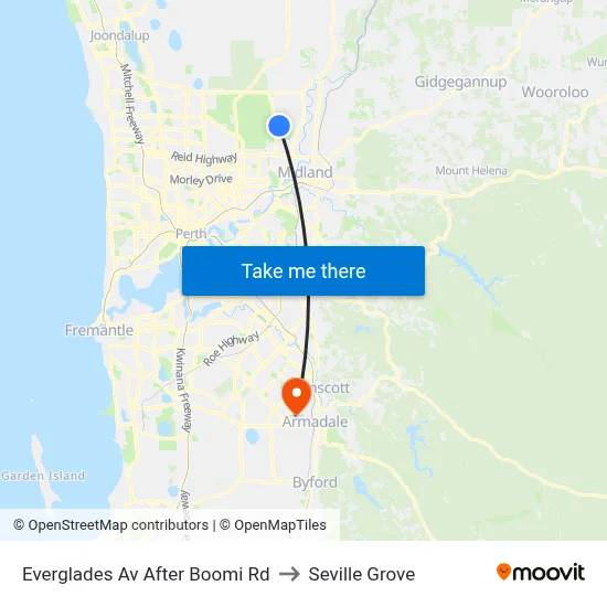 Everglades Av After Boomi Rd to Seville Grove map