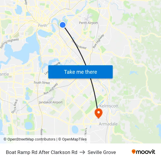 Boat Ramp Rd After Clarkson Rd to Seville Grove map