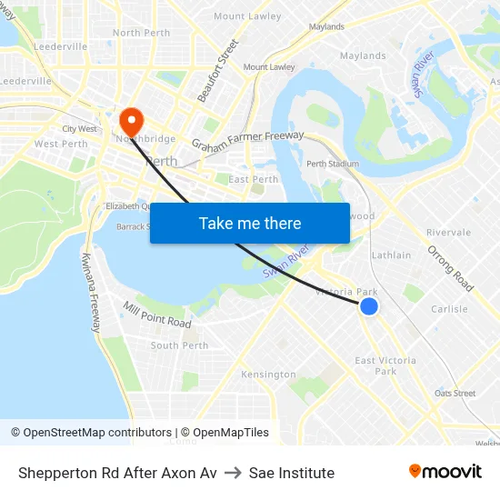 Shepperton Rd After Axon Av to Sae Institute map