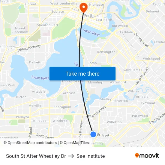 South St After Wheatley Dr to Sae Institute map
