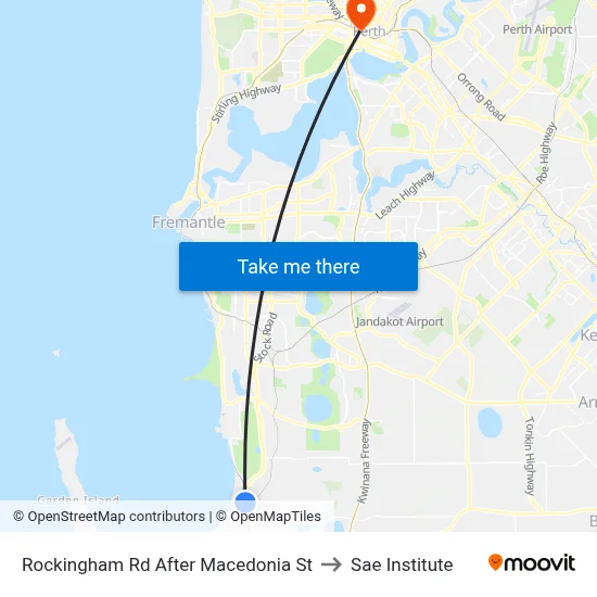 Rockingham Rd After Macedonia St to Sae Institute map