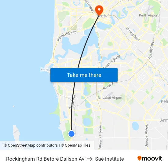 Rockingham Rd Before Dalison Av to Sae Institute map