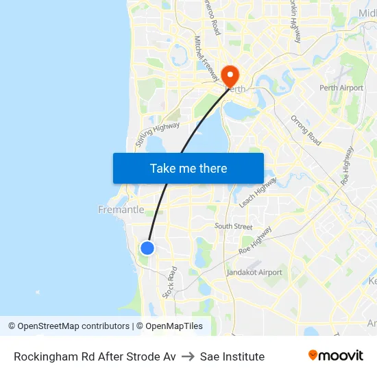 Rockingham Rd After Strode Av to Sae Institute map