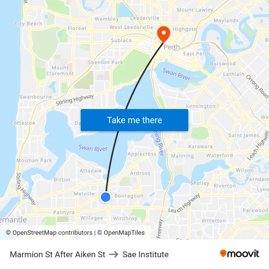 Marmion St After Aiken St to Sae Institute map
