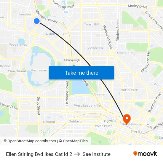 Ellen Stirling Bvd Ikea Cat Id 2 to Sae Institute map