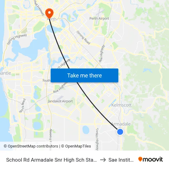 School Rd Armadale Snr High Sch Stand 2 to Sae Institute map