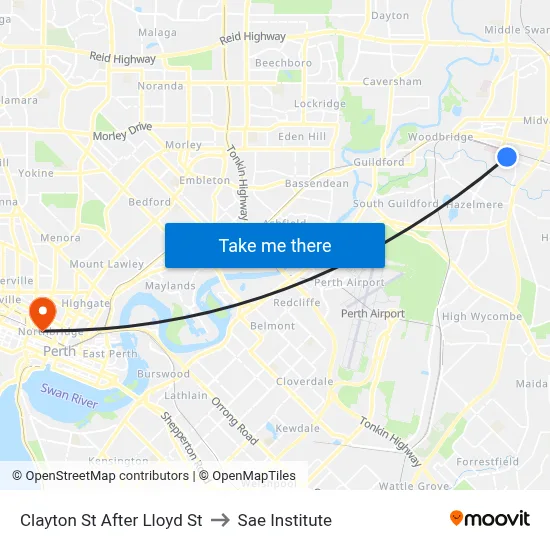 Clayton St After Lloyd St to Sae Institute map