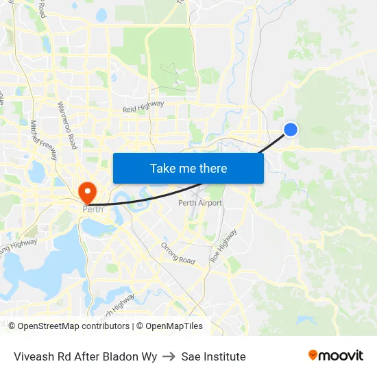 Viveash Rd After Bladon Wy to Sae Institute map