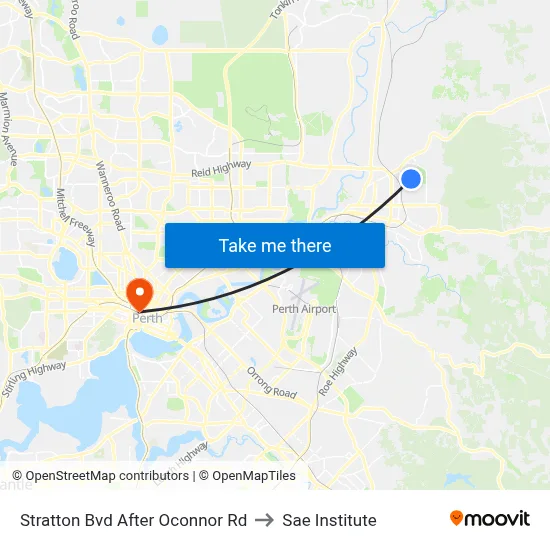 Stratton Bvd After Oconnor Rd to Sae Institute map
