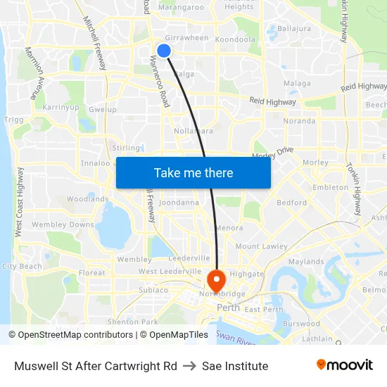 Muswell St After Cartwright Rd to Sae Institute map